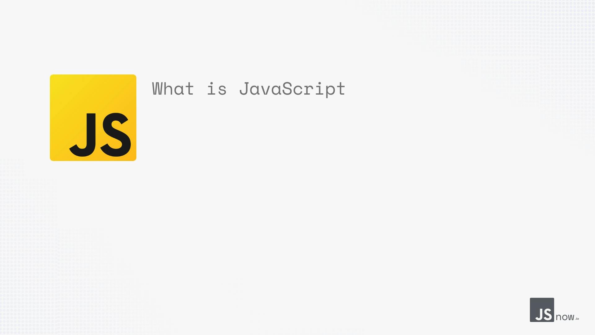 What Is JavaScript? thumbnail